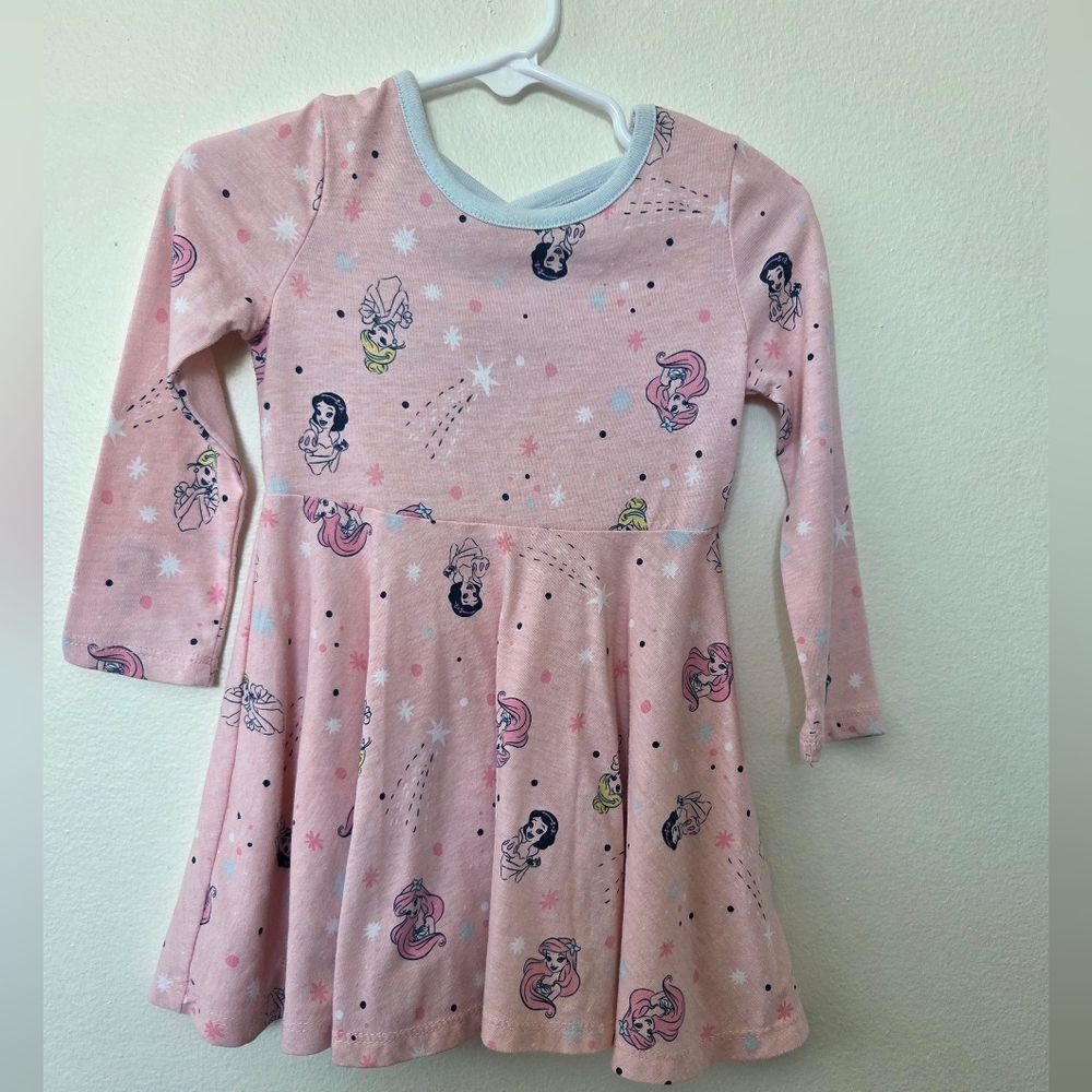 Disney Pink Casual Dress with Playful Print
